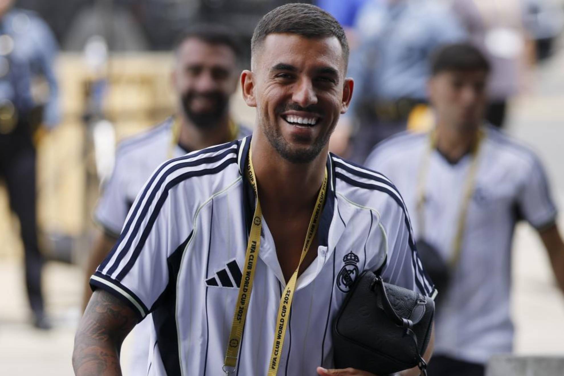 Ceballos, a su llegada al estadio antes de medirse al PSG en el Mundial de clubes.