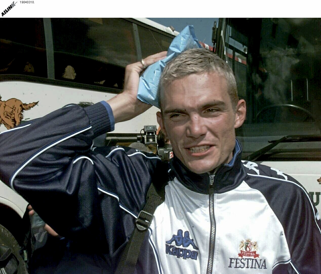 Virenque, antes de empezar una carrera.