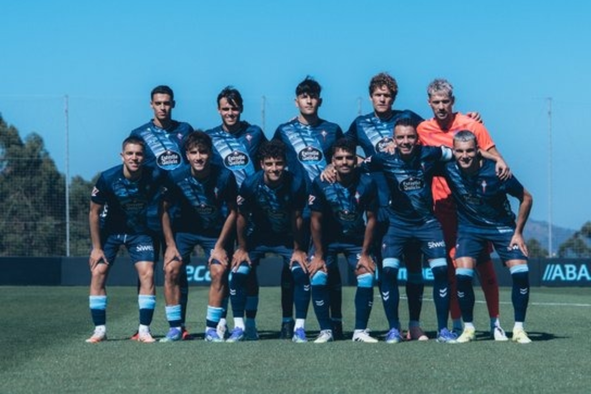 El once del Celta ante el Famalicao.