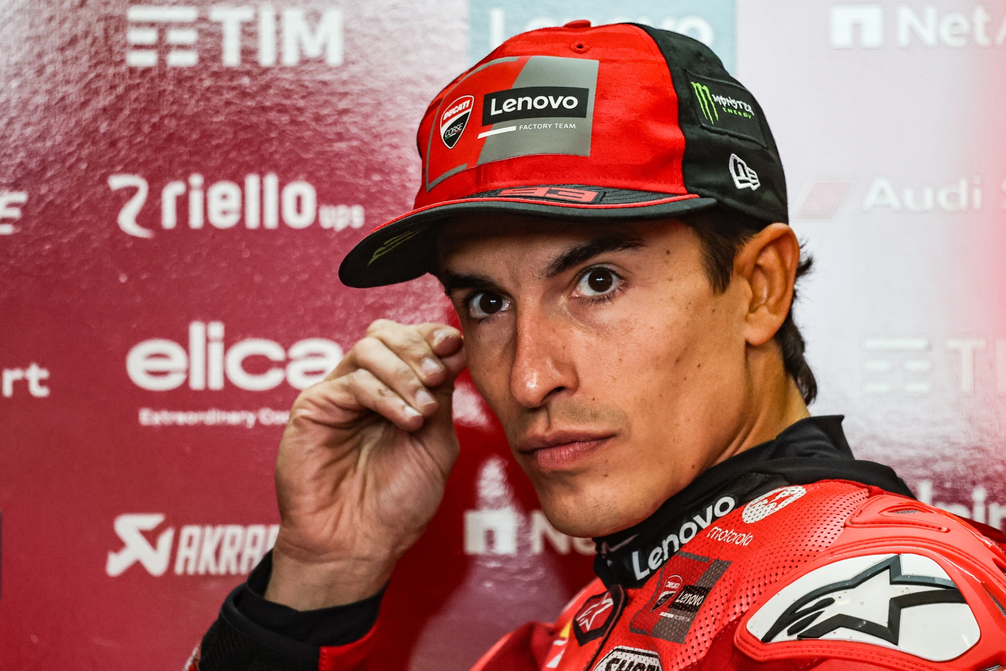 Marc Márquez durante la segunda práctica libre del GP de Alemania.