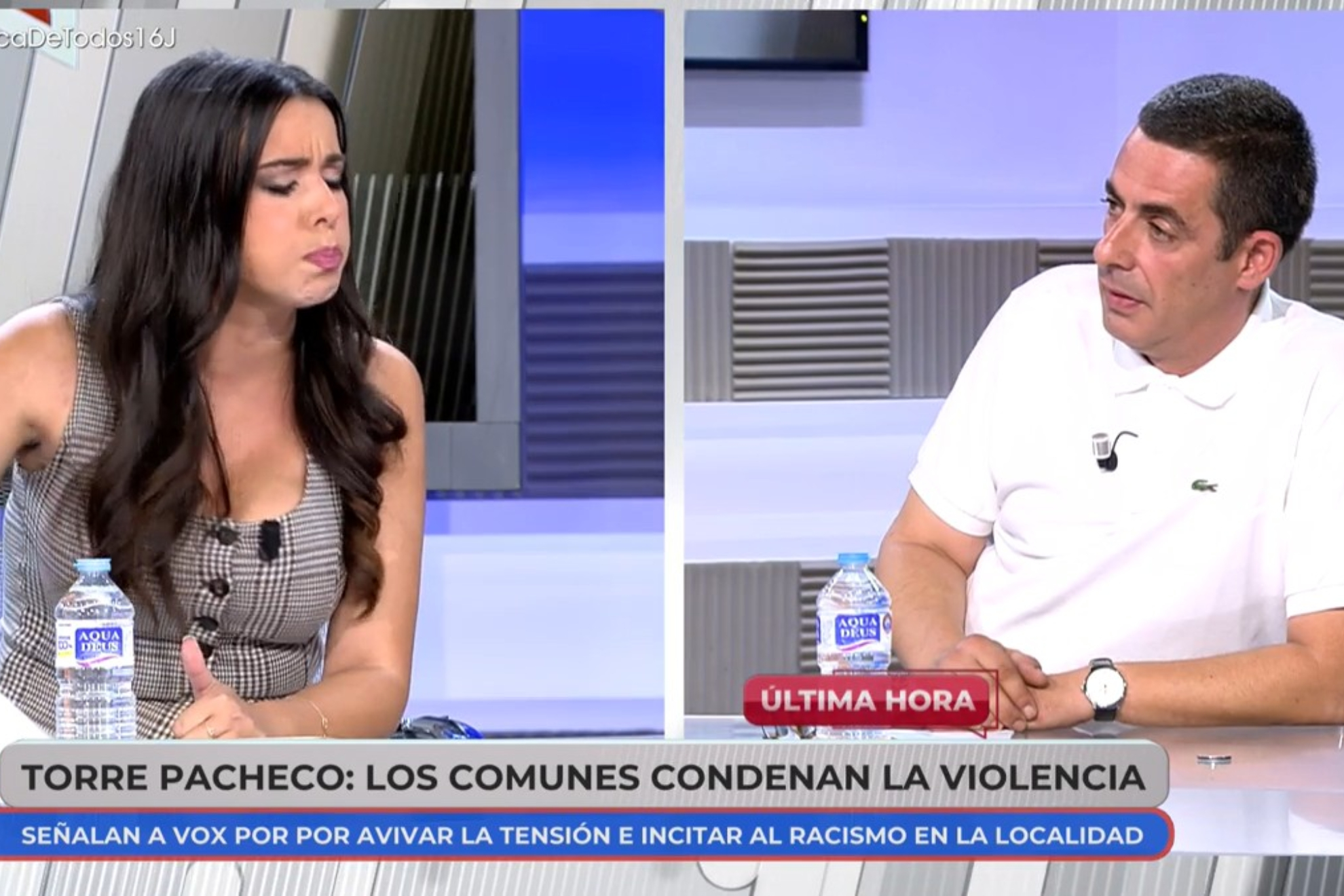 Sarah Santaolalla y Antonio Naranjo se enzarzan en directo por el racismo  en España: "No se puede resumir en que somos todos unos fachas"