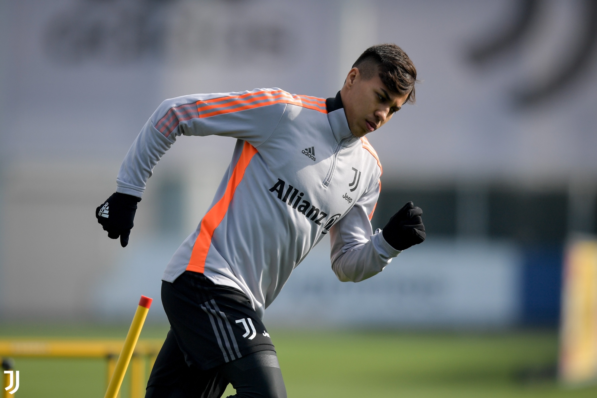 Kaio Jorge in un allenamento con la Juventus.