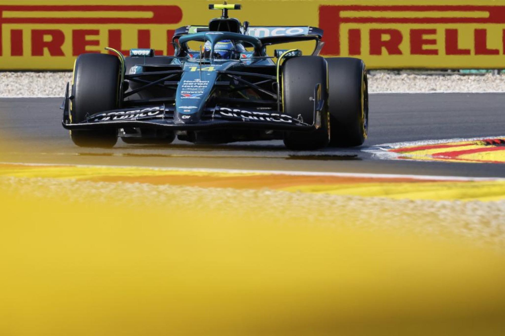 Alonso, en acción.