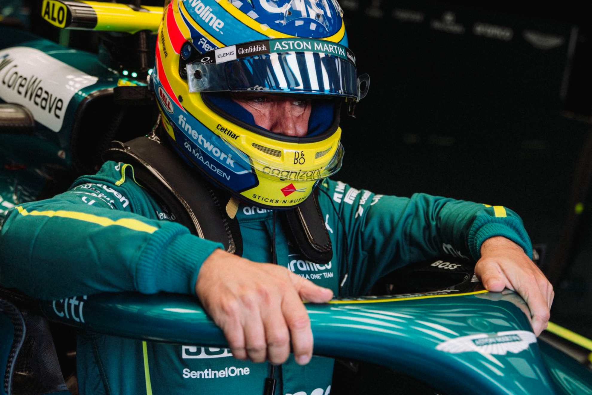 Alonso, en el GP de Bélgica 2025.