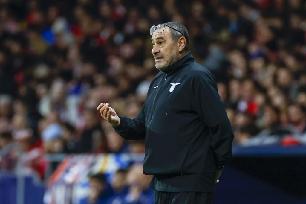 Maurizio Sarri con Lazio