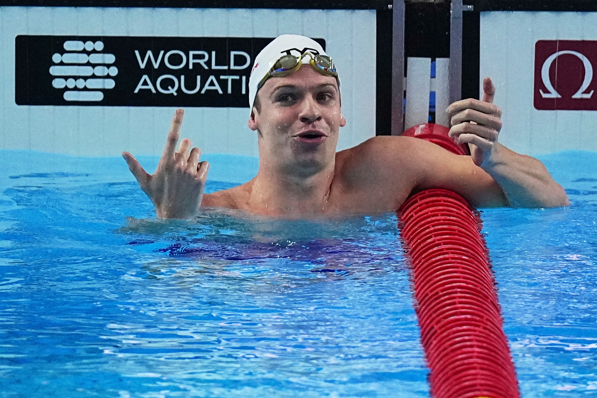 León Marchand, en los Mundiales de Singapur
