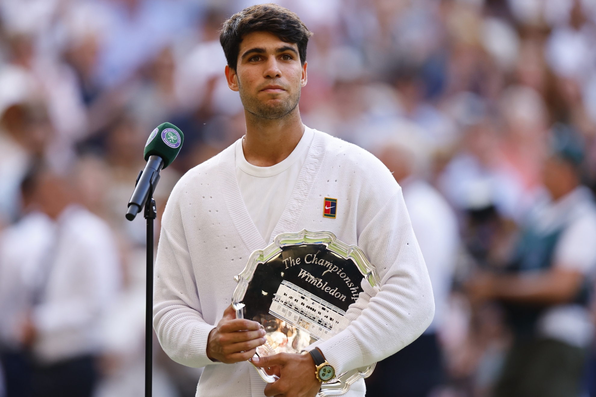 Carlos Alcaraz, en Wimbledon.