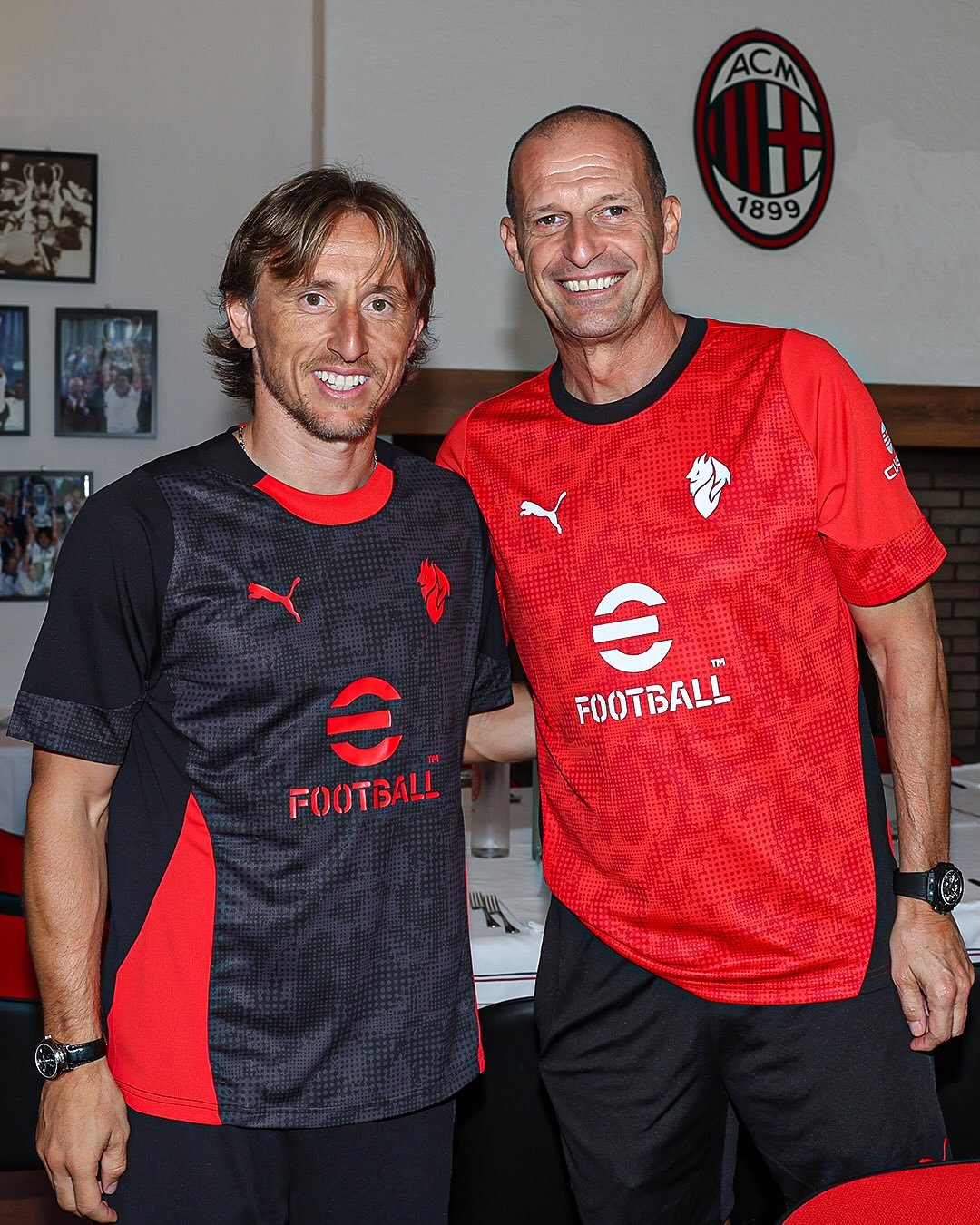 Luka Modric con Max Allegri.