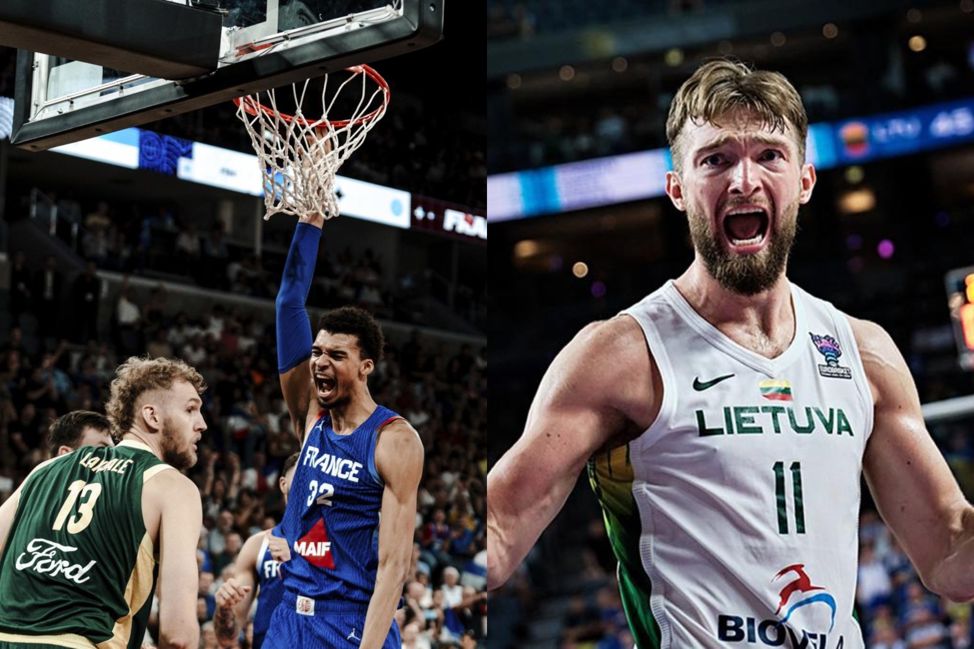 Wembanyama y Sabonis