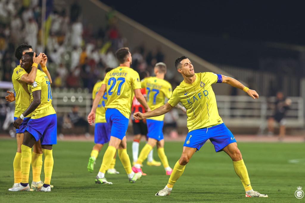 Cristiano Ronaldo celebrando un gol con el Al-Nassr