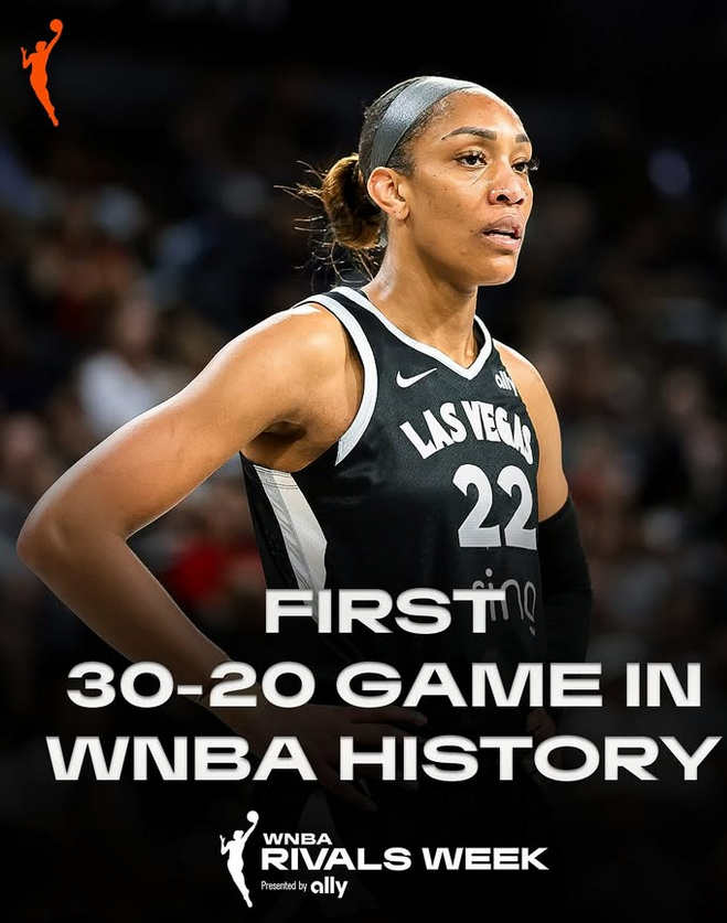 A'ja Wilson hace historia: firma el primer 30+20 de la historia de la WNBA