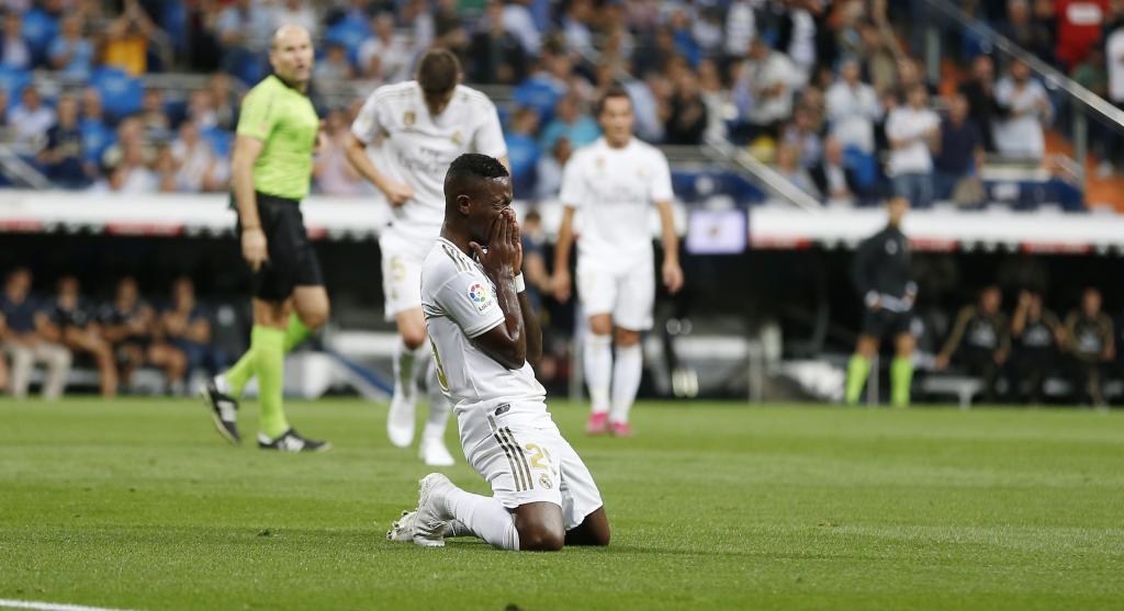 Vinicius after his goal to Osasuna in 2019.