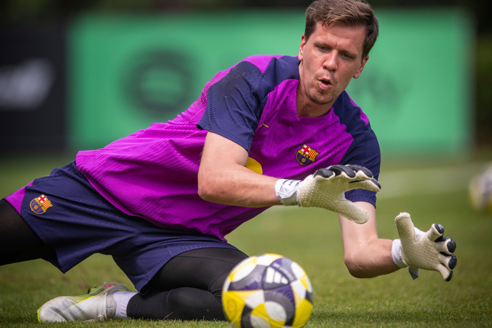 Szczesny, en un entrenamiento.