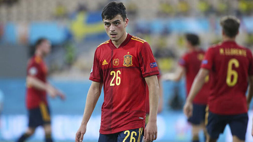 Pedri con la selección abosulta