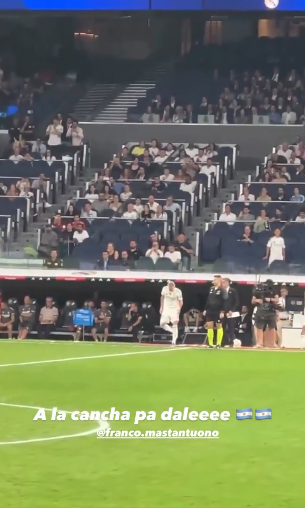Historia de Colapinto en Instagram.
