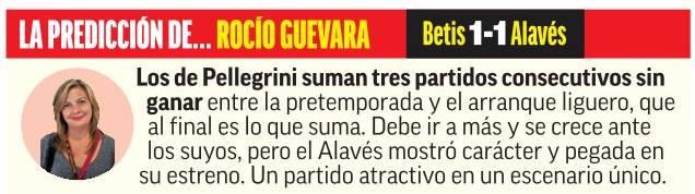 La predicción del Betis - Alavés