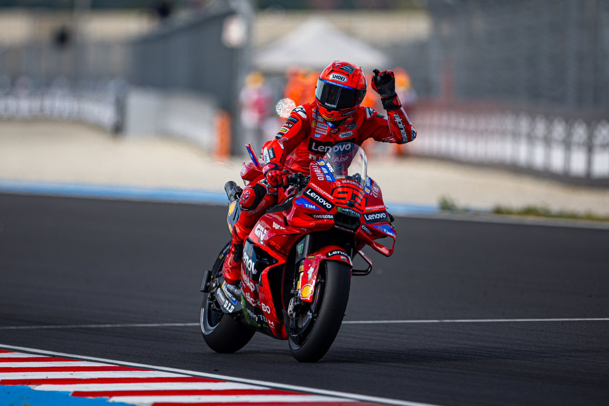 Marc Márquez, en Balaton Park.