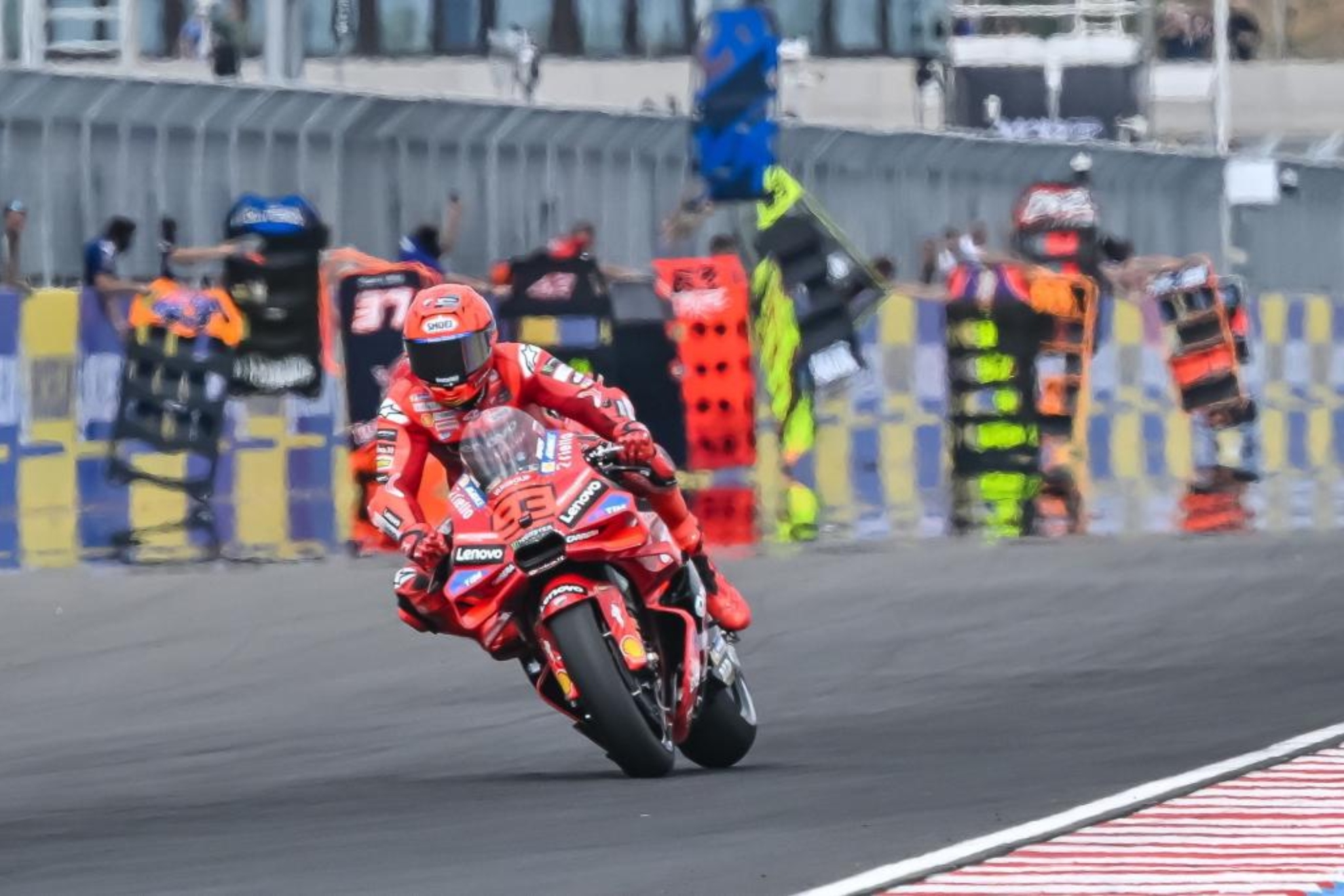 Marc Márquez, en Balaton Park.