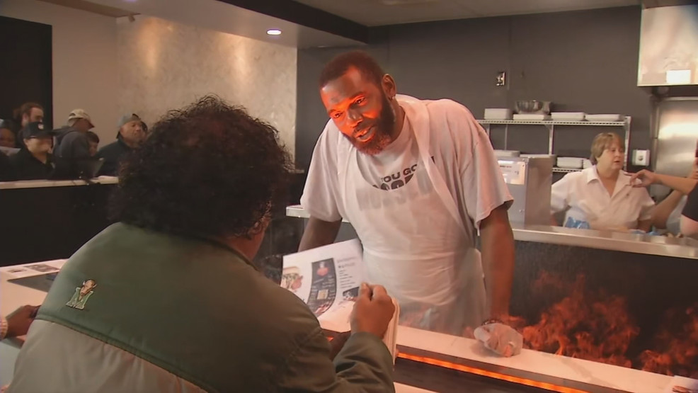 Randy Moss en Crisppi's Chicken.