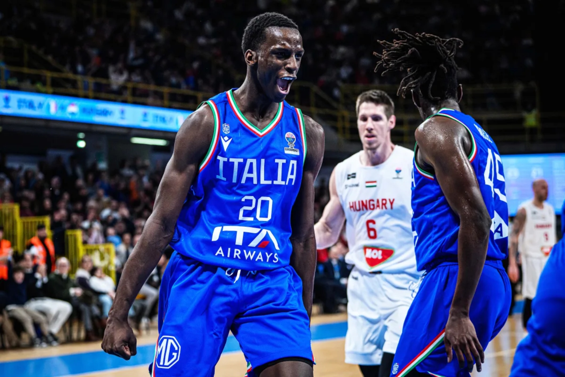 Niang with Italy