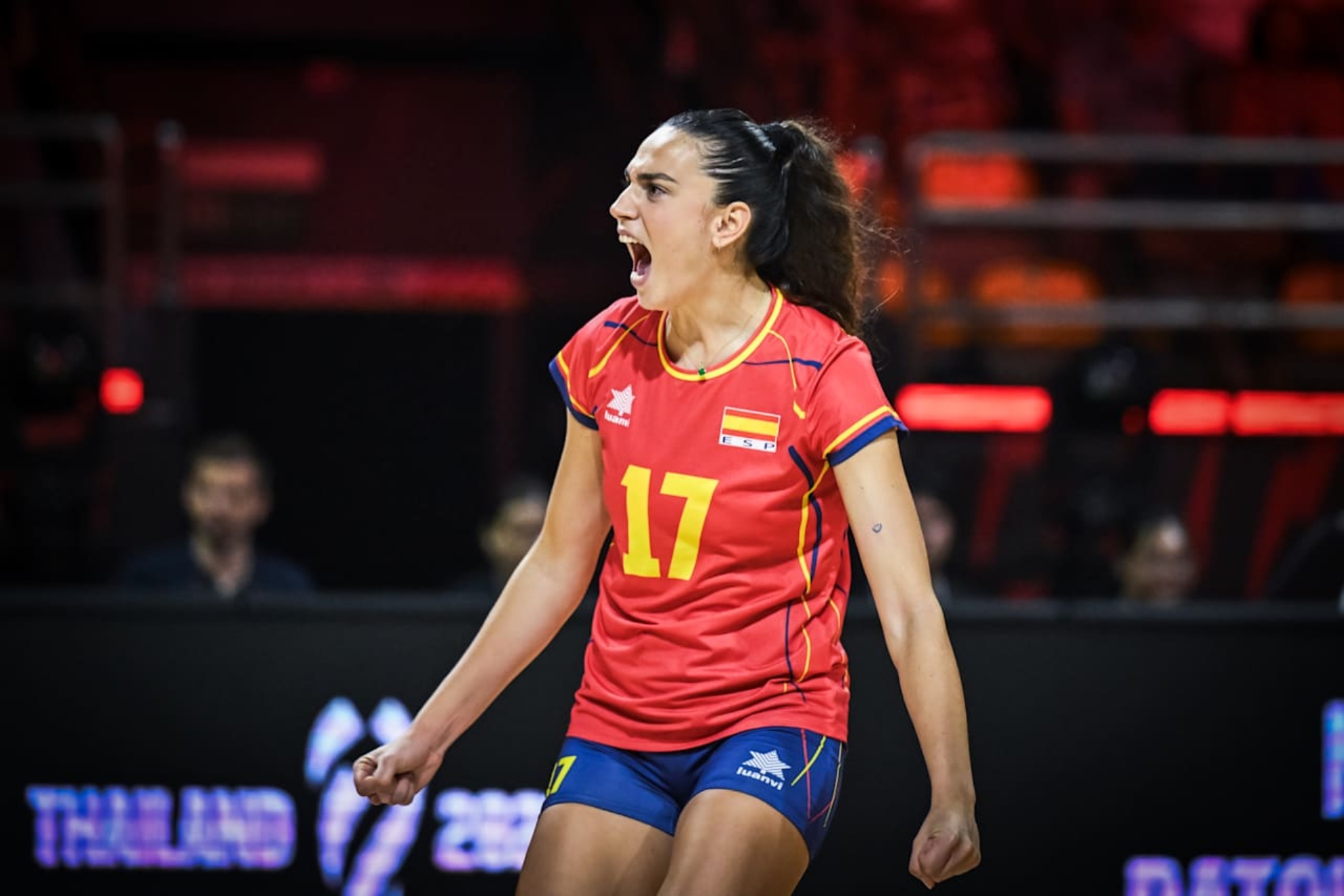Ana Escamilla in the Thailand 2025 World Cup that Spain played against Canada