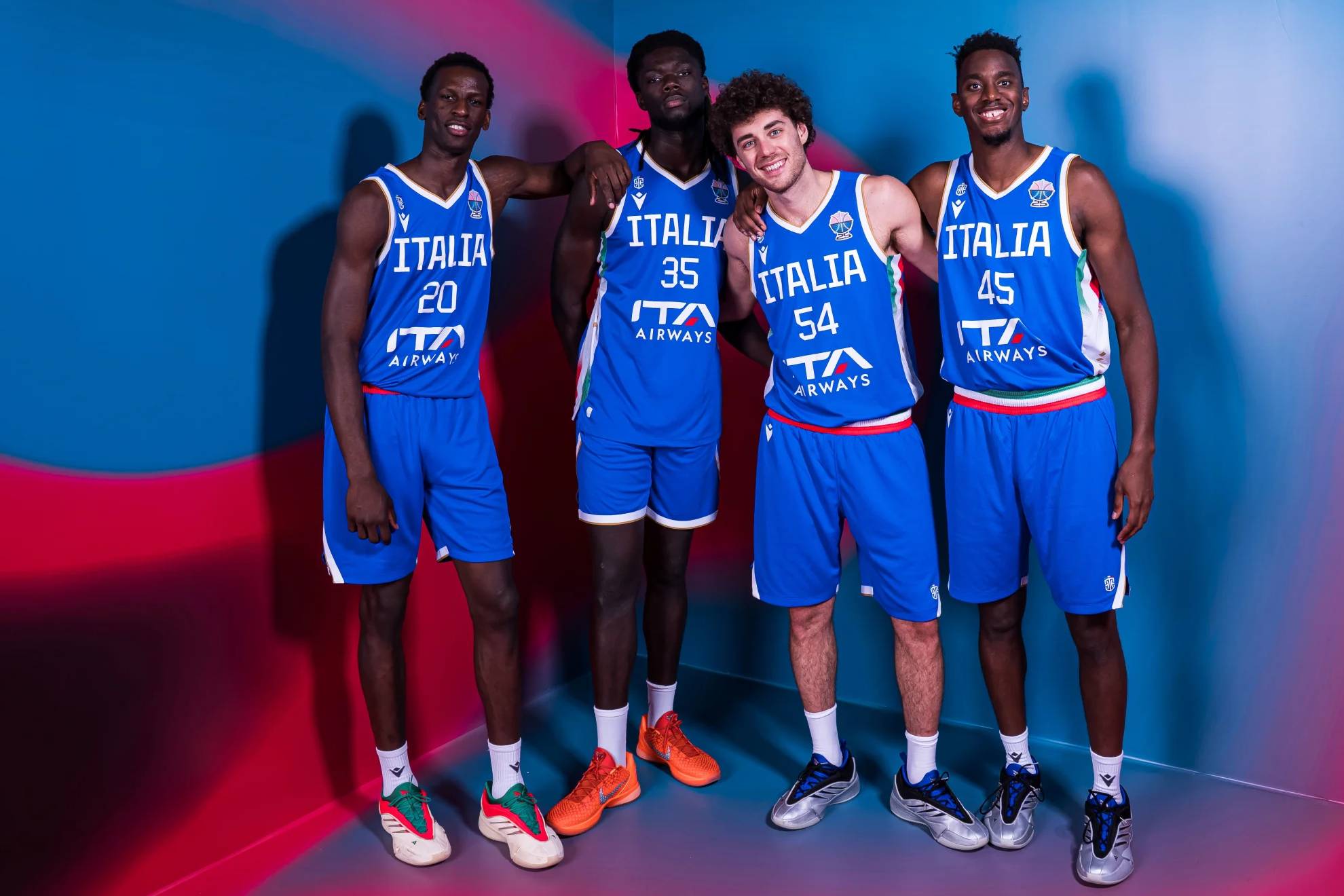 Alexander Pajola and Nicola Akele, players of the Italian selection.