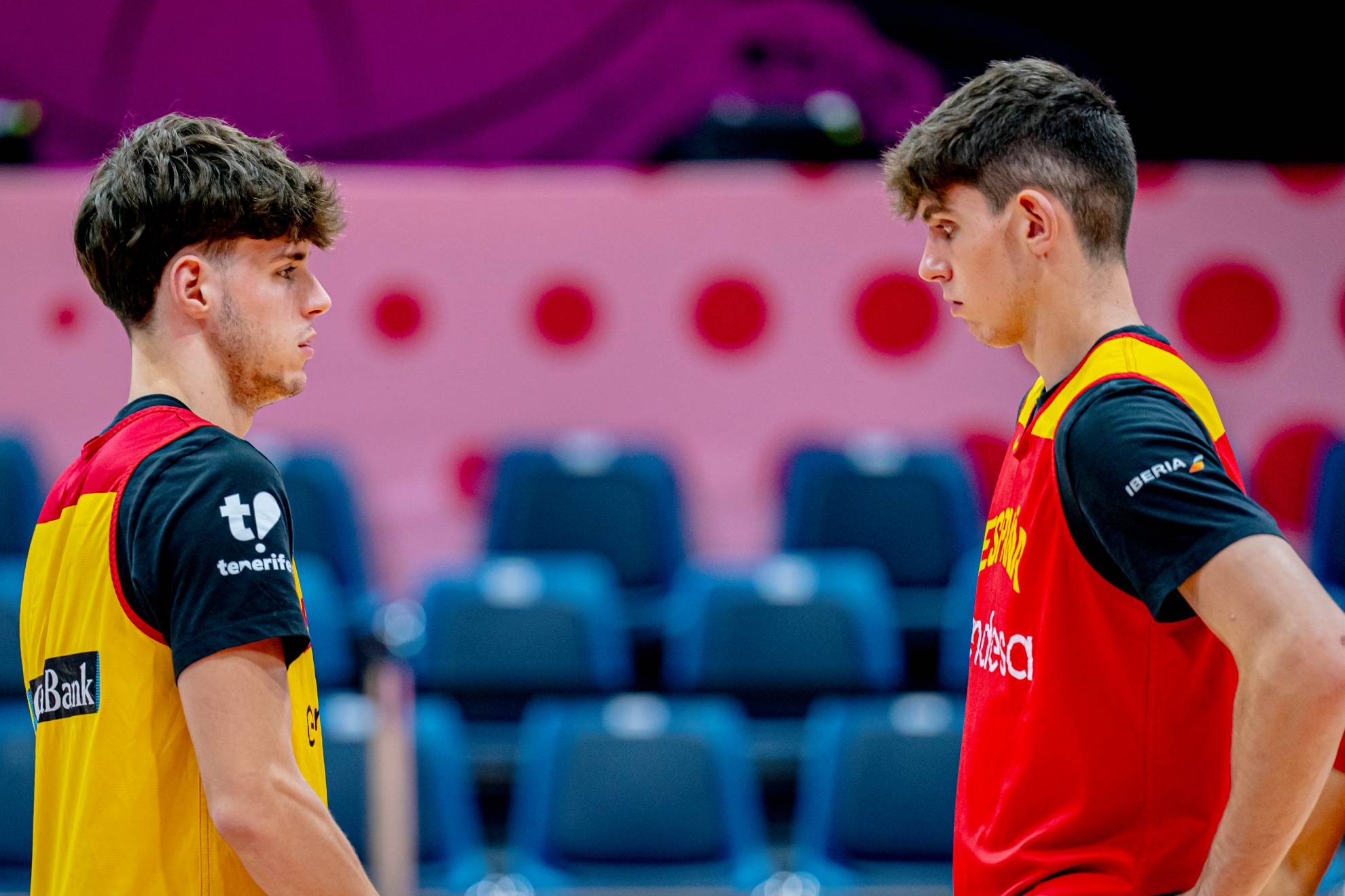 Mario Saint-Supery y Sergio De Larrea, durante un entrenamiento.